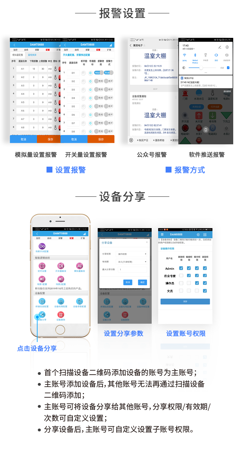 聚英8888系列繼電器智能自控模塊報警設置 聚英8888系列繼電器智能自控模塊報警設置