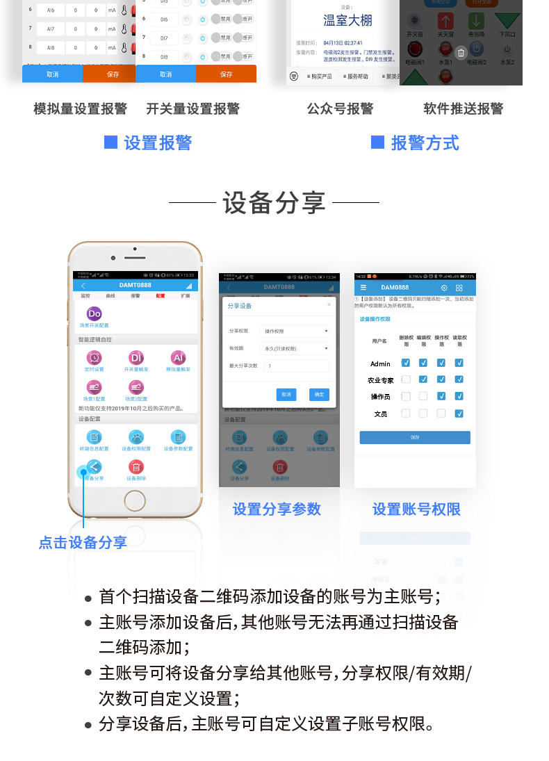 云平臺 DAM-0666 GPRS版 遠程數采控制器云平臺設置