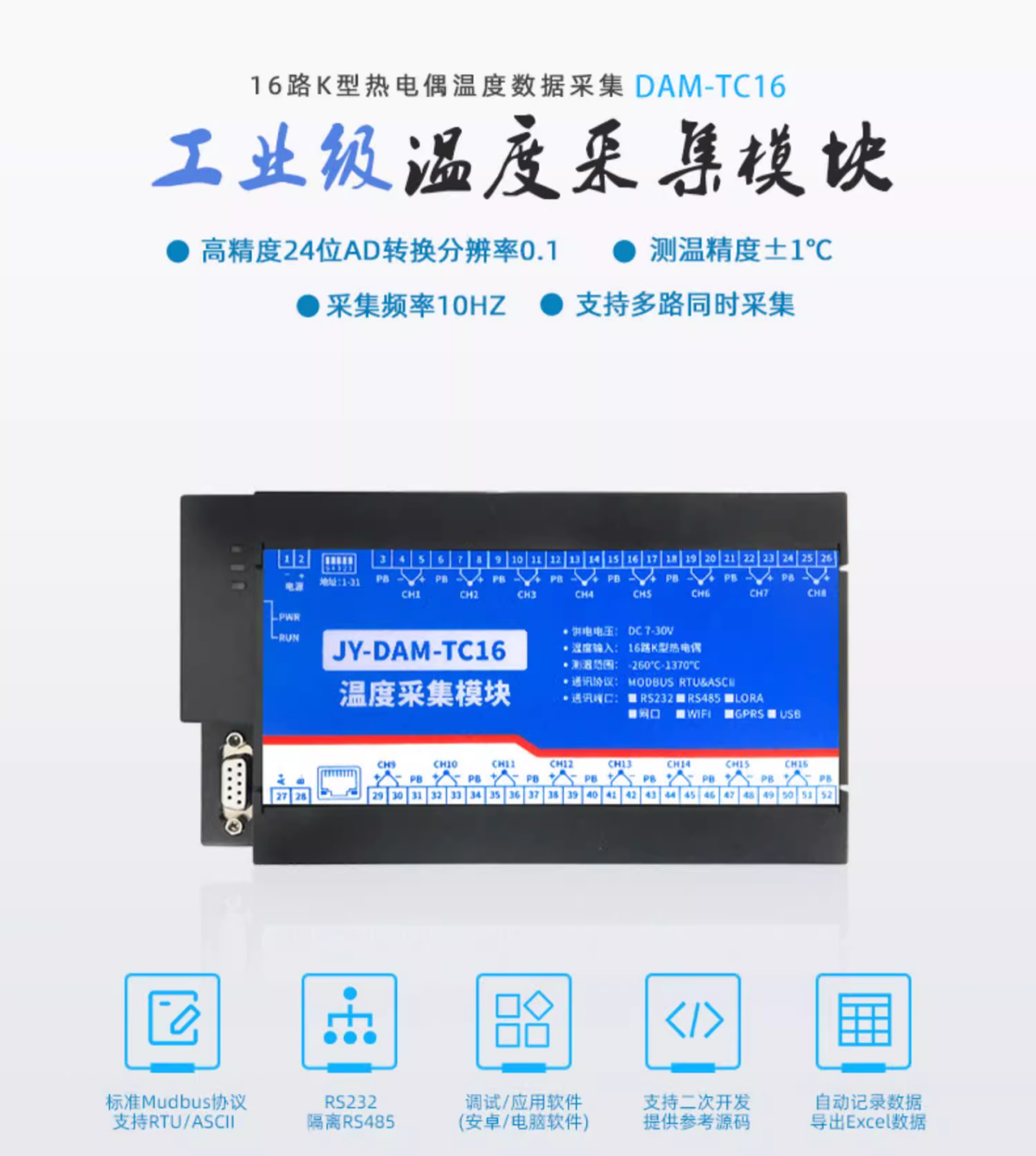 工業(yè)溫濕度采集模塊 工業(yè)溫濕度采集模塊