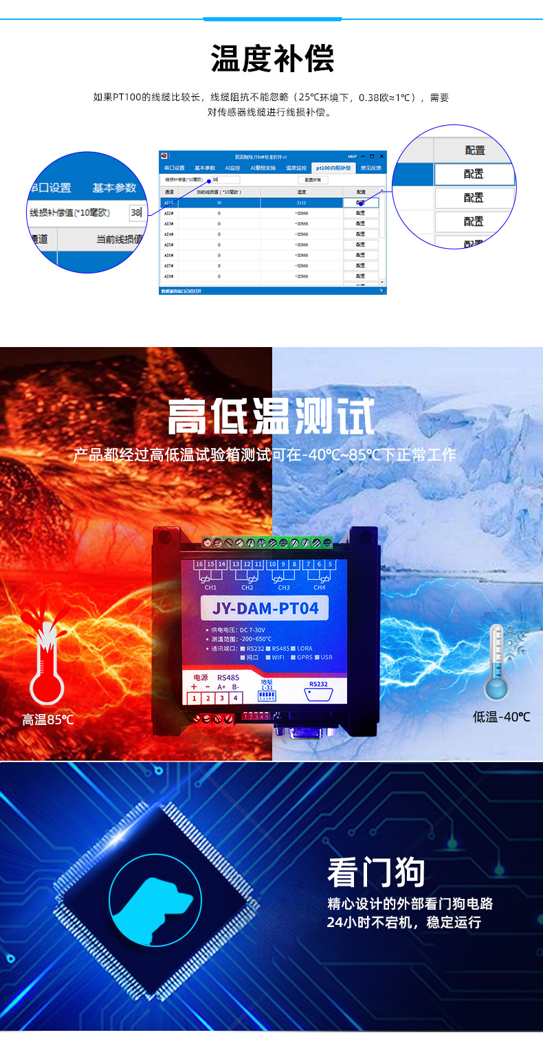 DAM-PT04 溫度采集模塊特點(diǎn) DAM-PT04 溫度采集模塊特點(diǎn)