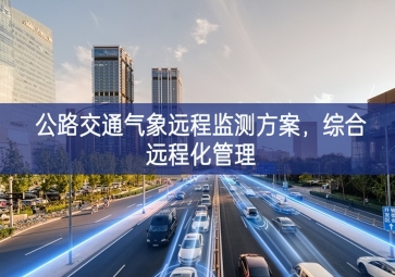 「智慧城市」公路交通氣象遠(yuǎn)程監(jiān)測(cè)方案，綜合遠(yuǎn)程化管理