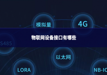 物聯(lián)網(wǎng)設(shè)備接口有哪些