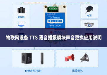 物聯網設備 TTS 語音播報模塊聲音更換應用說明